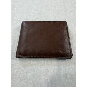 Wise Owl Men’s Brown Leather Pocket Bifold RFID Wallet